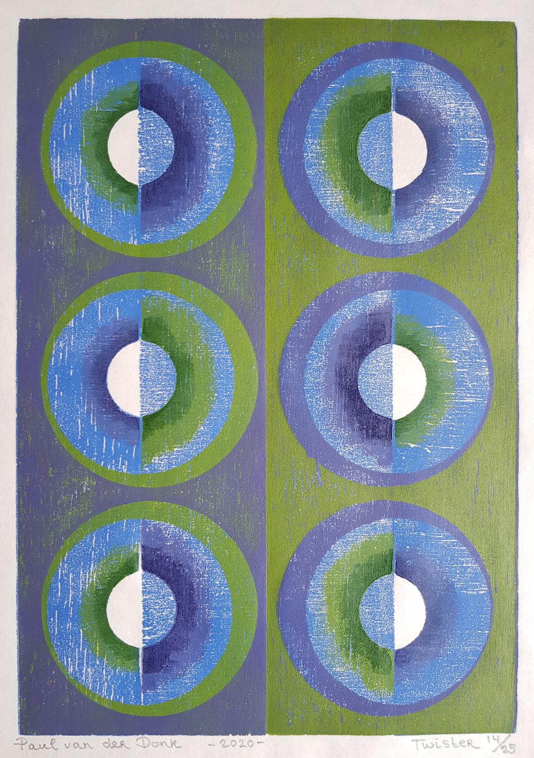 Twister nr 14 van 25 € 95.00 incl lijst